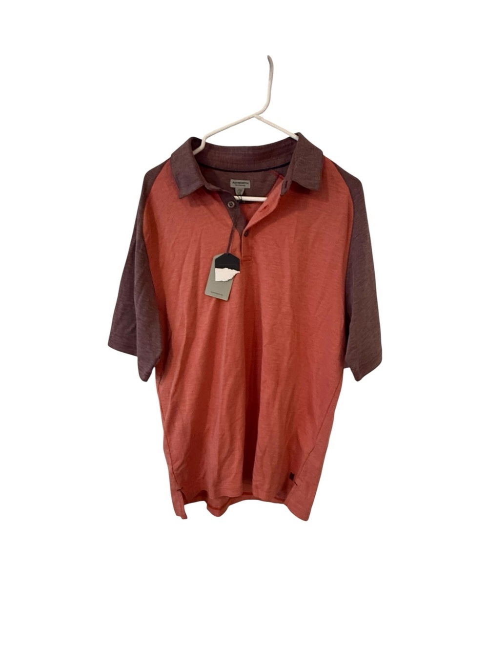 Ashwood golf Red Contrast-Sleeve Polo Shirt